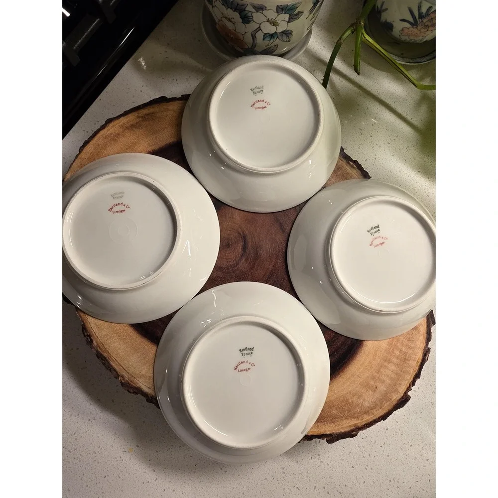 Antique Haviland Limoges Schleiger 290 Pattern Dessert Bowls 5